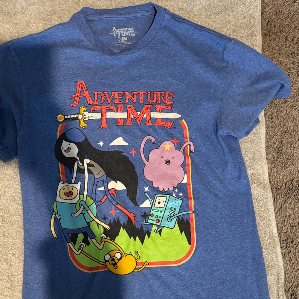 Adventure Time Kids Shirt with Colorful Characters